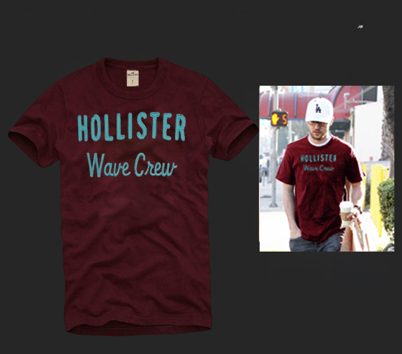 Hollister Hombres De Cuello Redondo Con Gente Fotos Corto Remera HCO4312